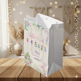 Sacola Para Presentes Média Aniversário do "Flautiter and twirt Fairy Garden W