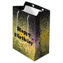 Aniversário Paint Spray Abstrato