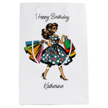 Aniversário Personalizado Retro Dama