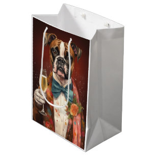 Sacola Para Presentes Média Ano Novo Boxer