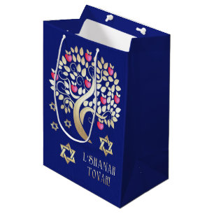Sacola Para Presentes Média Ano Novo Judaico   Rosh Hashanah Gift Bags