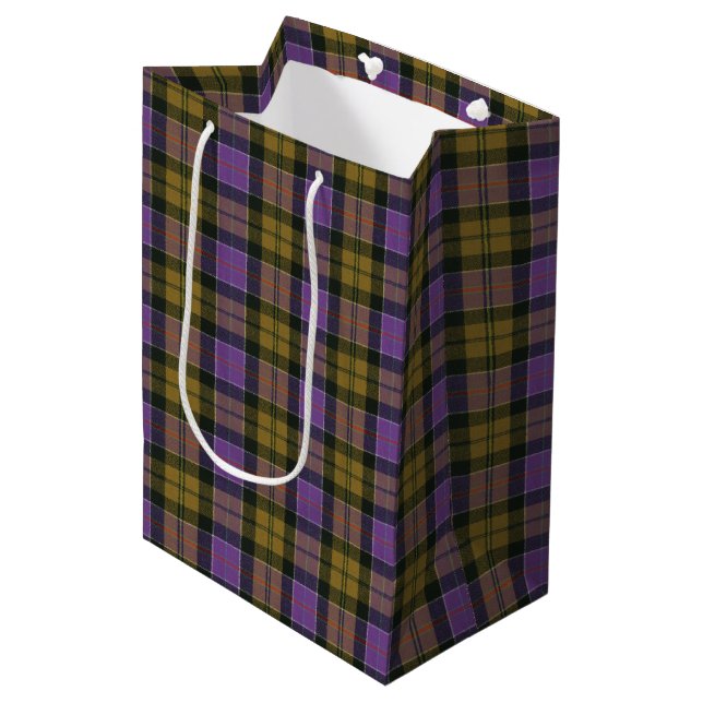 Sacola Para Presentes Média Antigo Ancião Escocês Original Tartan (Frente inclinada)