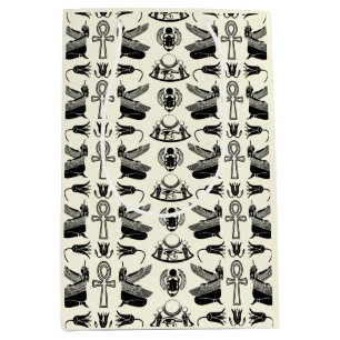 Sacola Para Presentes Média Antigos Hieróglifos Egípcios Dão Bag