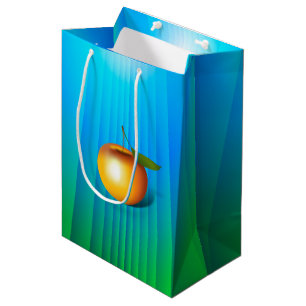 Sacola Para Presentes Média Apple 3-d
