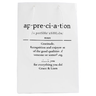 Sacola Para Presentes Média Apreciação Dotada do Professor Oferta do Colega de