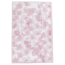 Aquarela Pintada à Mão de Flor de Cerejeira Elegan