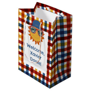 Sacola Para Presentes Média Aqui vem o Filho da Xadrez