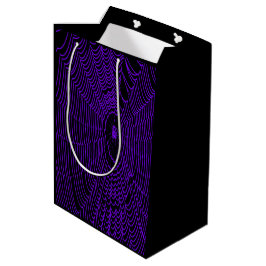 Sacola Para Presentes Média Aranha Artística de Halloween Teia de Aranha Doodl