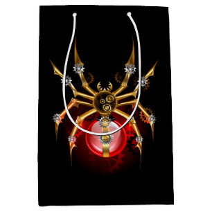 Sacola Para Presentes Média Aranha-do-galo em preto
