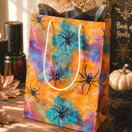 Sacola Para Presentes Média Aranhas assustadoras de Halloween gótico