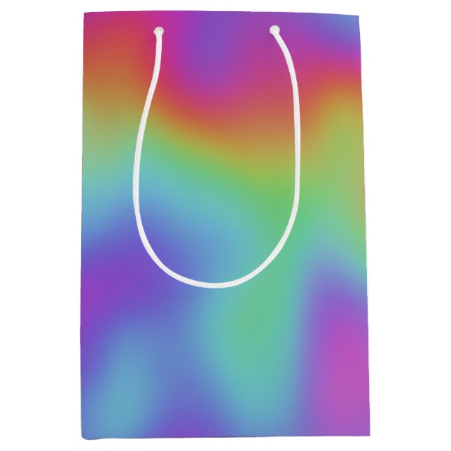 Sacola Para Presentes Média arco-íris hypercolor neo : (Frente)