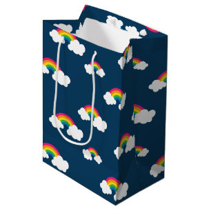 Sacola Para Presentes Média Arco-Íris - Saco de Presente Médio