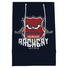 Sacola Para Presentes Média Arco Recurvo Esportes de Tiro com Arco Nome Person