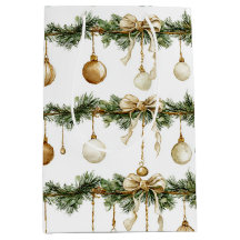 Arcos Marrons Rústicos Creme Verde Natal