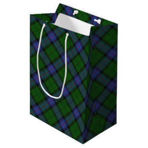 Sacola Para Presentes Média Armstrong Clan Tartan - Padrão de Xadrez escocês