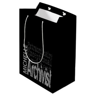 Sacola Para Presentes Média Arquivador Extraordinário PERSONALIZADO