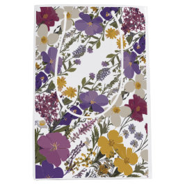 Sacola Para Presentes Média Arte Botânica