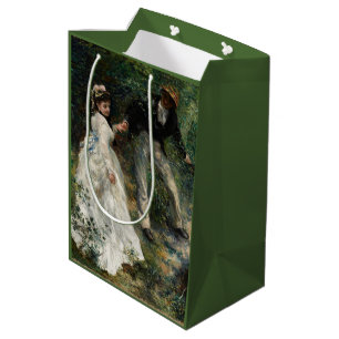 Sacola Para Presentes Média Arte impressionista da pintura de Renoir do