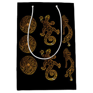 Sacola Para Presentes Média Arte Kokopelli