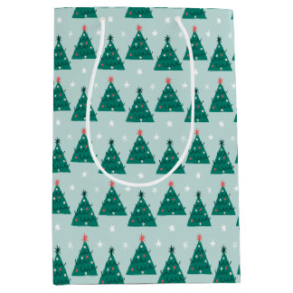 Sacola Para Presentes Média Árvore de Natal Dias Alegres de Natal
