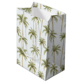 Sacola Para Presentes Média Árvores Palmeiras Tropicais Aniversário
