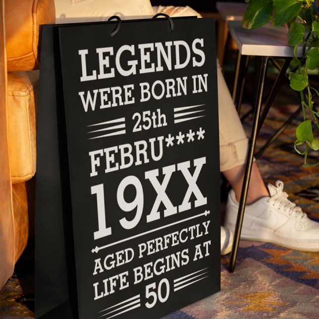 Sacola Para Presentes Média As Legendas Personalizadas Eram Nasceres no Mês do (Criador carregado)