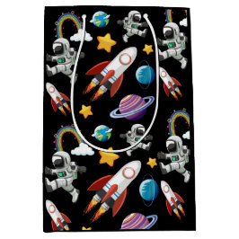 Sacola Para Presentes Média Astronauta Espacial Primeiro Convite de aniversári