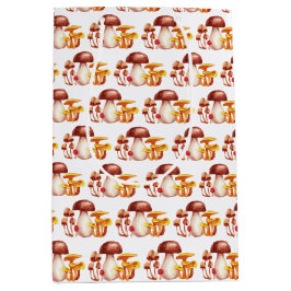Sacola Para Presentes Média Autumn Mushroom Wonderland Gift Bag