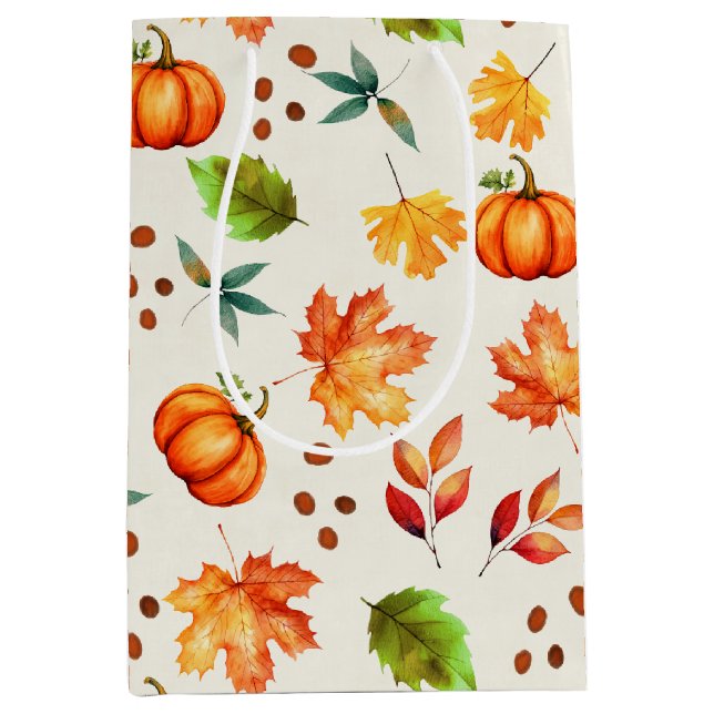 Sacola Para Presentes Média Autumn Spice (Frente)