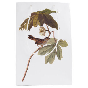 Sacola Para Presentes Média Ave-pássaro-brava do pântano de Audubon em Mandr