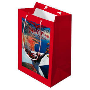 Sacola Para Presentes Média Aviação de D da reunião em agradável, poster d