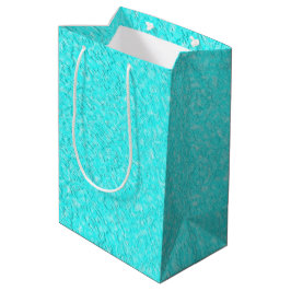 Sacola Para Presentes Média Azul Aqua