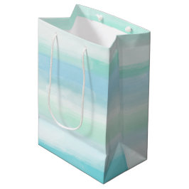 Sacola Para Presentes Média Azul Aqua Casa Branca de Narração Hidrográfica II