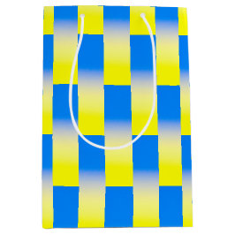 Sacola Para Presentes Média Azul e Amarelo Ucrânia Inspirou o sem guerra de pa