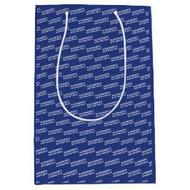 Sacola Para Presentes Média Azul Marinho 30º Aniversário Nome Idade