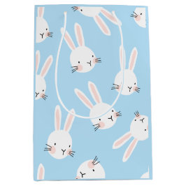 Sacola Para Presentes Média Baby Blue Bunny
