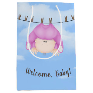 Sacola Para Presentes Média Baby Girl na Clothesline