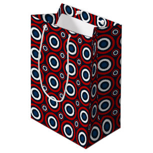 Sacola Para Presentes Média BAG Bullseye-GIFT M, Vermelho, Branco, Azul