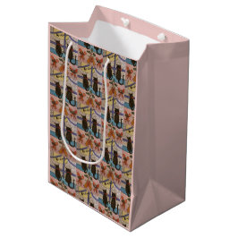 Sacola Para Presentes Média Bag de presente de Natal de Gato Negro
