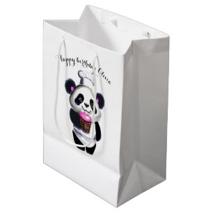 Sacola Para Presentes Média Bag de presente do Urso de Panda Bonito