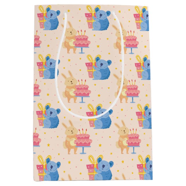 Sacola Para Presentes Média Bag de Presente Médio para Animais de Bela Noite (Frente)