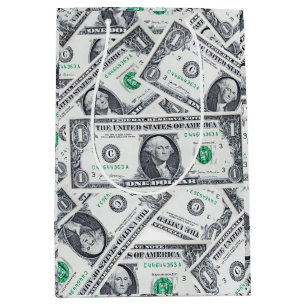 Sacola Para Presentes Média BAG GIFT Bill de Um Dólar