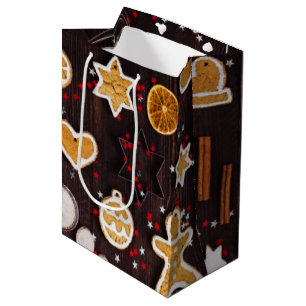 Sacola Para Presentes Média Baking Feriado