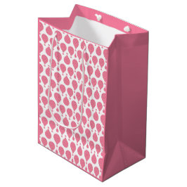 Sacola Para Presentes Média Balões de ar Quente Rosa