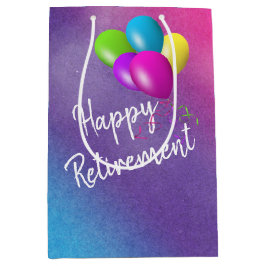 Sacola Para Presentes Média Balões De Reforma No Arco-Íris