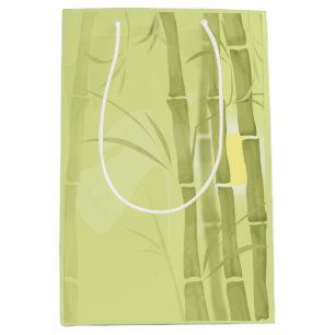 Sacola Para Presentes Média Bambu verde