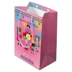 Sacola Para Presentes Média Banda das garotas de música