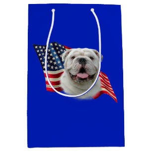 Sacola Para Presentes Média Bandeira Buldogue