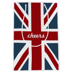 Sacola Para Presentes Média Bandeira clássica de Union Jack