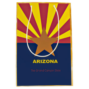 Sacola Para Presentes Média Bandeira da Arizona